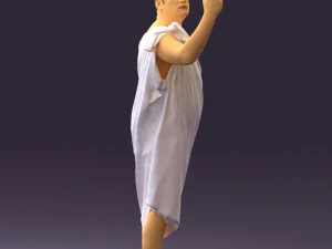 man in ceasar style 0594 3D Model