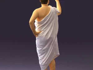 man in ceasar style 0594 3D Model