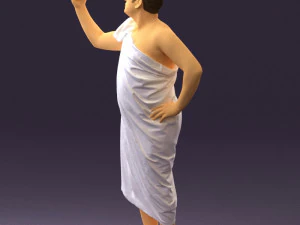 man in ceasar style 0594 3D Model