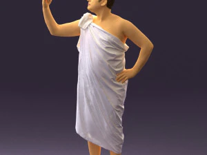 man in ceasar style 0594 3D Model
