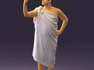 man in ceasar style 0594 3D Model
