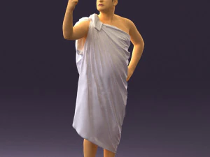 man in ceasar style 0594 3D Model