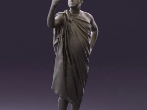 man in ceasar style 0594 3D Model