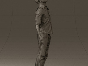 man inblessed pose in blue 0602 3d print ready 3D-printmodel