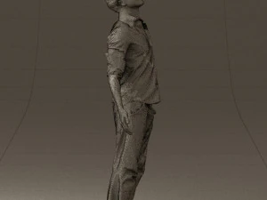 man inblessed pose in blue 0602 3d print ready 3D Print Model
