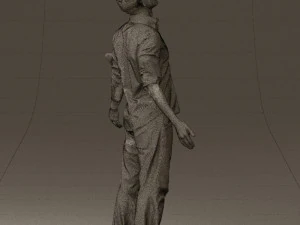 man inblessed pose in blue 0602 3d print ready 3D Print Model