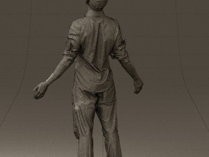 man inblessed pose in blue 0602 3d print ready 3D-printmodel