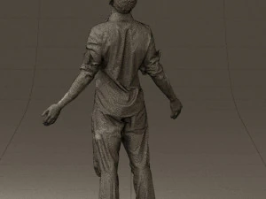 man inblessed pose in blue 0602 3d print ready 3D Print Model