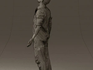 man inblessed pose in blue 0602 3d print ready 3D Print Model