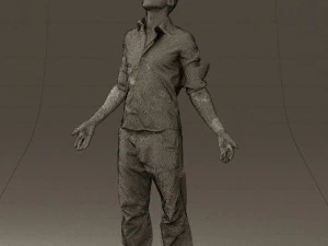 man inblessed pose in blue 0602 3d print ready 3D Print Model