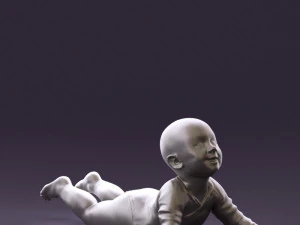 baby in stripped suit 0587 3d print ready 3D Print Model