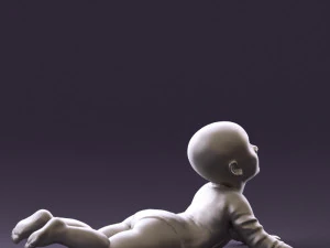 baby in stripped suit 0587 3d print ready 3D Print Model