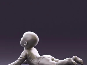baby in stripped suit 0587 3d print ready 3D Print Model