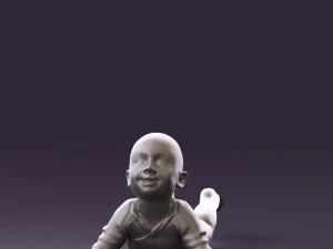 baby in stripped suit 0587 3d print ready 3D Print Model