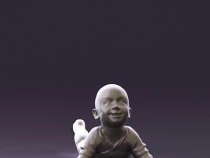 baby in stripped suit 0587 3d print ready 3D Print Model