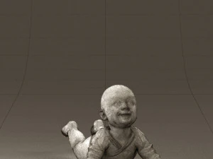 baby in stripped suit 0587 3d print ready 3D Print Model