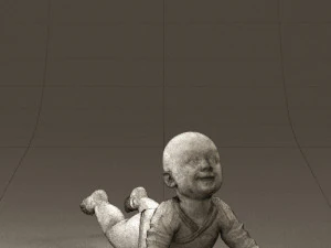 baby in stripped suit 0587 3d print ready 3D Print Model