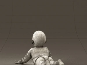 baby in stripped suit 0587 3d print ready 3D Print Model