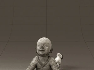 baby in stripped suit 0587 3d print ready 3D Print Model