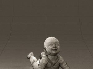 baby in stripped suit 0587 3d print ready Modelo de Impressão 3D