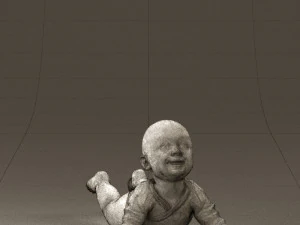 baby in stripped suit 0587 3d print ready 3D Print Model