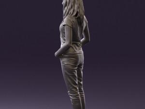 woman instripped shirt jeans 0605 3d print ready Modelo de impresión 3D