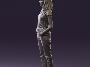 woman instripped shirt jeans 0605 3d print ready Modelo de impresión 3D