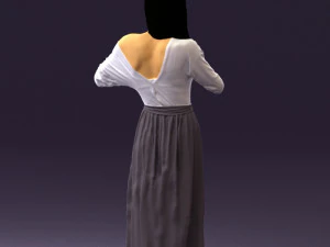 마음을 보여주는 여자 0606 3D 모델