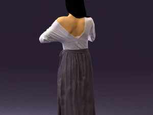 마음을 보여주는 여자 0606 3D 모델