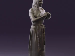 마음을 보여주는 여자 0606 3D 모델