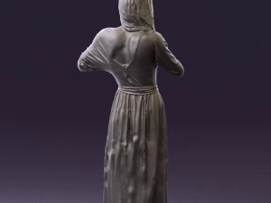 마음을 보여주는 여자 0606 3D 모델