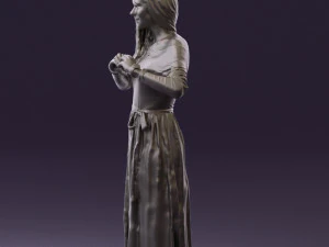 마음을 보여주는 여자 0606 3D 모델