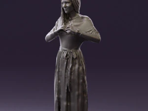 마음을 보여주는 여자 0606 3D 모델