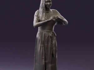 마음을 보여주는 여자 0606 3D 모델