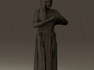 마음을 보여주는 여자 0606 3D 모델