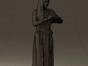 마음을 보여주는 여자 0606 3D 모델