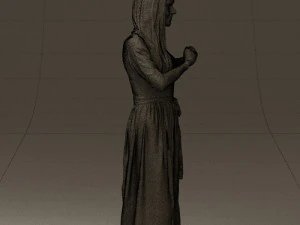 마음을 보여주는 여자 0606 3D 모델