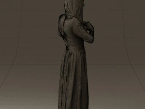 마음을 보여주는 여자 0606 3D 모델