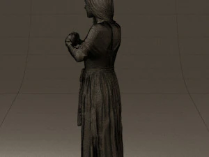 마음을 보여주는 여자 0606 3D 모델