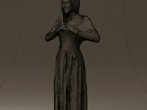 마음을 보여주는 여자 0606 3D 모델