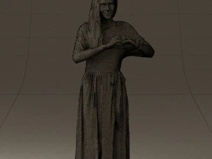 마음을 보여주는 여자 0606 3D 모델