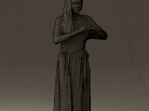 마음을 보여주는 여자 0606 3D 모델