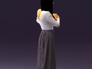 woman showing the heart 0606 3d print ready 3D Print Model