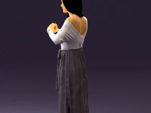 woman showing the heart 0606 3d print ready 3D Print Model