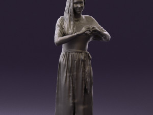 woman showing the heart 0606 3d print ready Modelo de Impressão 3D