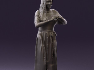 woman showing the heart 0606 3d print ready Modelo de Impressão 3D