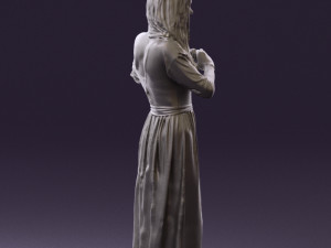 woman showing the heart 0606 3d print ready Modelo de Impressão 3D