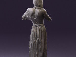 woman showing the heart 0606 3d print ready Modelo de Impressão 3D