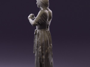 woman showing the heart 0606 3d print ready Modelo de Impressão 3D