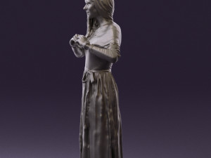 woman showing the heart 0606 3d print ready Modelo de Impressão 3D